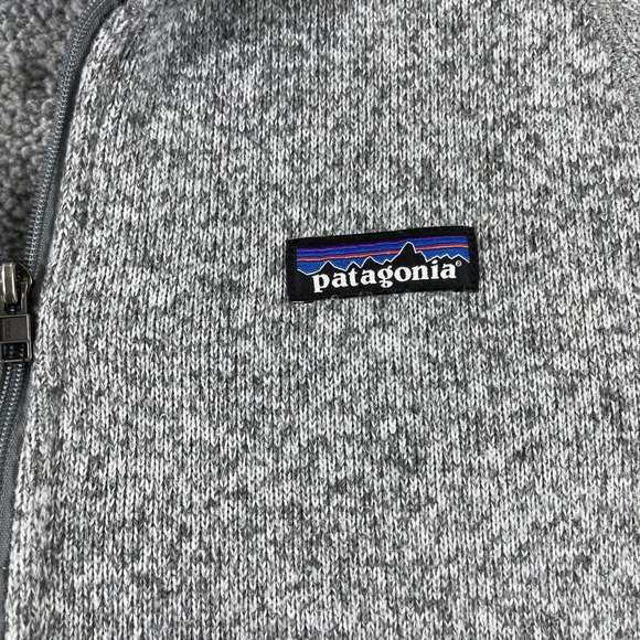 Patagonia Sweater Adult Small Gray 1/4 Zip Fleece Pullover LS Outdoor Preppy - Picture 3 of 16